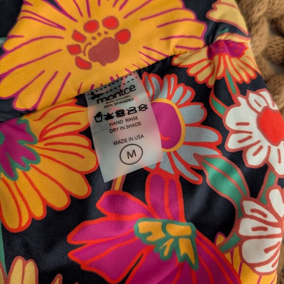 Montce Bandeau Bikini Top Janeane Floral Tori M - Picture 4 of 7